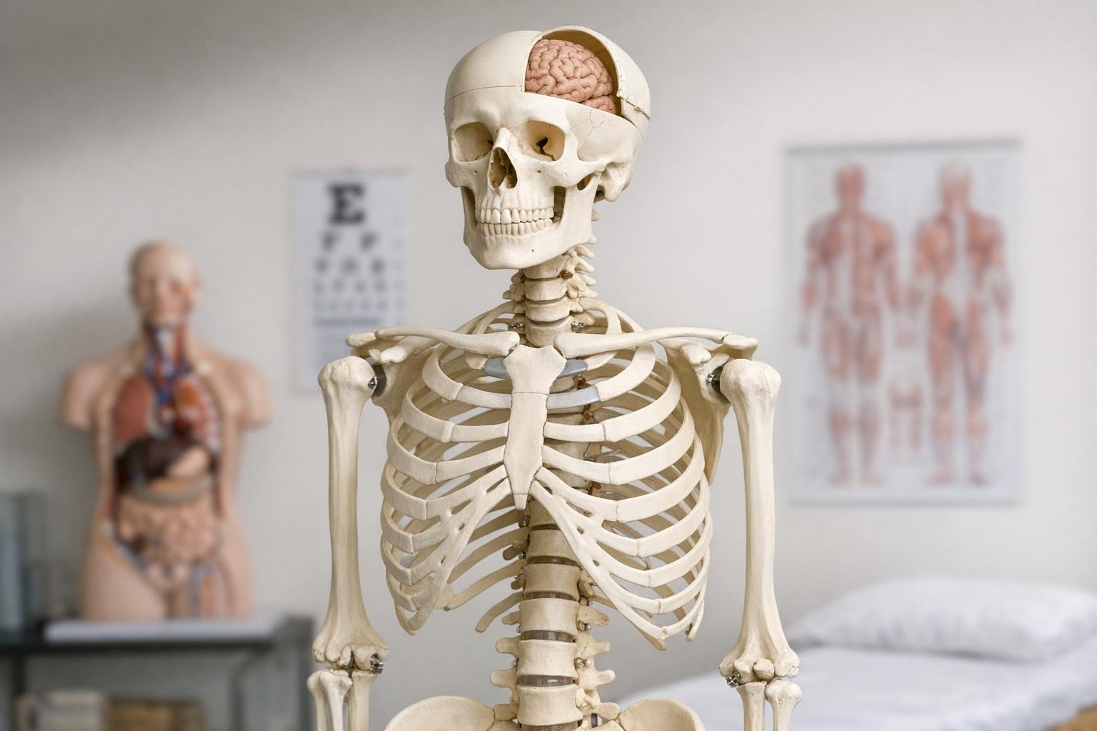 zdjęcie modelu anatomicznego człowieka - plastikowa replika szkieletu